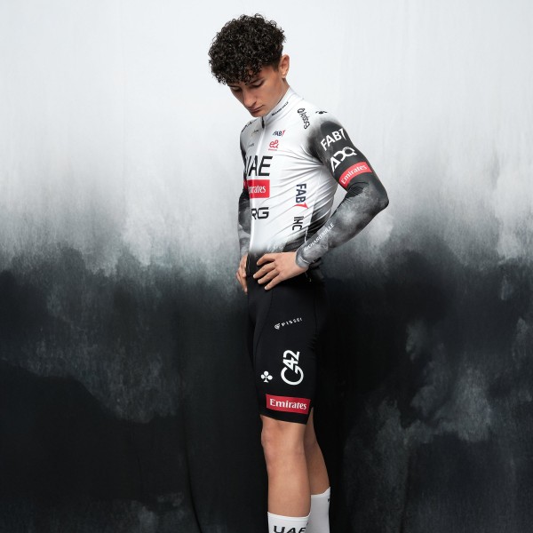 Bekleidung Herren UAE Team Emirates 2025 Primapelle Pissei langarmtrikot