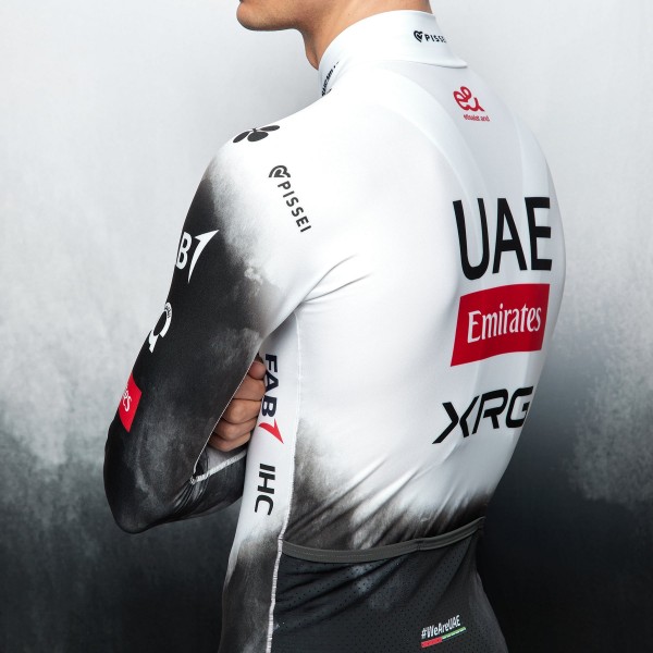 Bekleidung Herren UAE Team Emirates 2025 Primapelle Pissei langarmtrikot