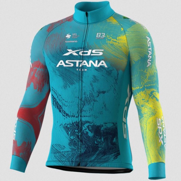 Bekleidung Herren Biemme XDS Astana 2025 langarm trikot