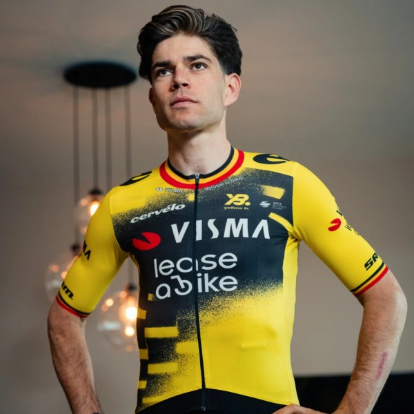 Bekleidung Herren Team Visma Lease a bike 2025 The Wingbeat trikot-Wout Van Aert