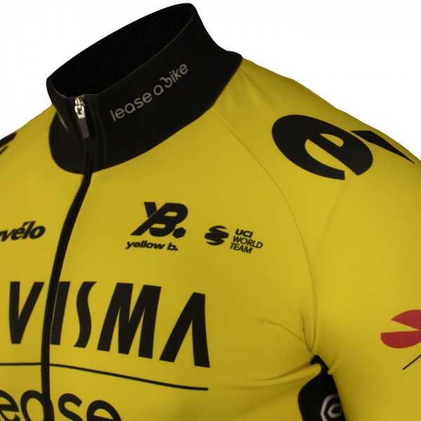 Bekleidung Herren Team Visma Lease a bike 2025 Premiun Polartec jacke