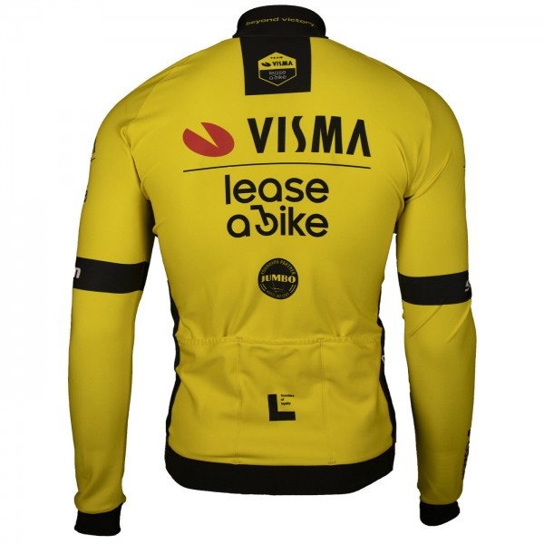 Bekleidung Herren Team Visma Lease a bike 2025 Premiun Polartec jacke