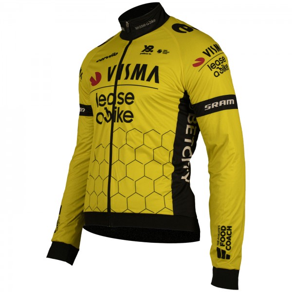 Bekleidung Herren Team Visma Lease a bike 2025 Premiun Polartec jacke