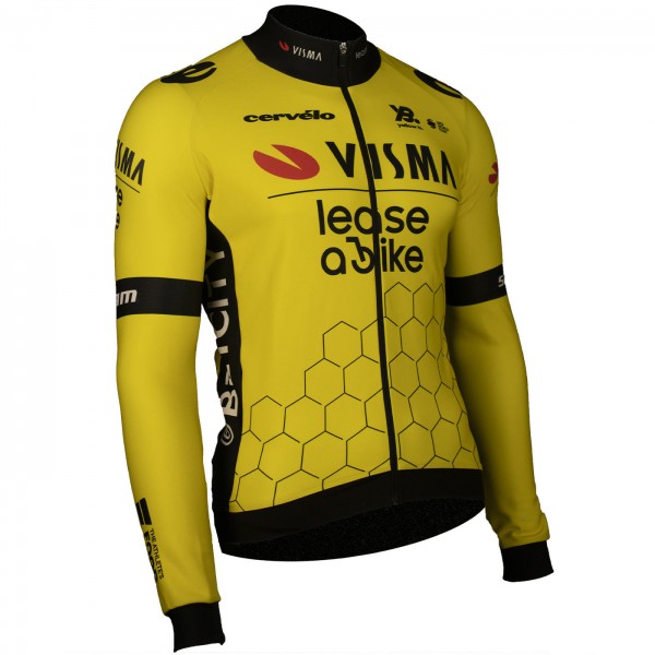Bekleidung Herren Team Visma Lease a bike 2025 Premium langarm trikot