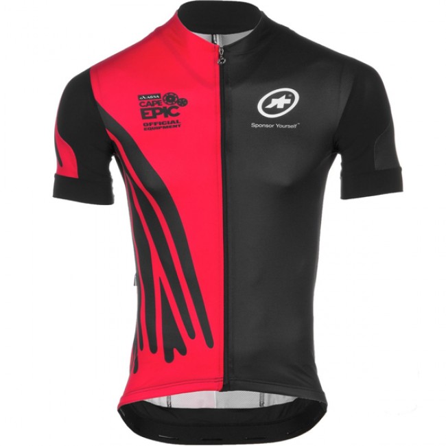 2016 Assos schwarz rot Radtrikot Kurzarm FKGD896 2016 Assos schwarz rot Radtrikot Kurzarm FKGD896