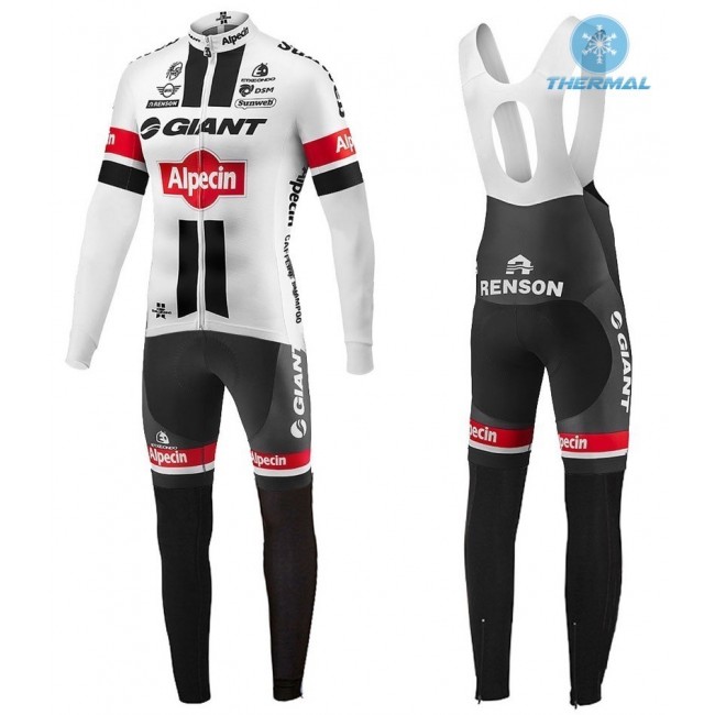 2016 Giant Alpecin TDF Ausgabe Weiß thermisch Fahrradbekleidung Satz Radtrikot Langarm+Lang Trägerhose TVNA831 2016 Giant Alpecin TDF Ausgabe Weiß thermisch Fahrradbekleidung Satz Radtrikot Langarm+Lang Trägerhose TVNA831