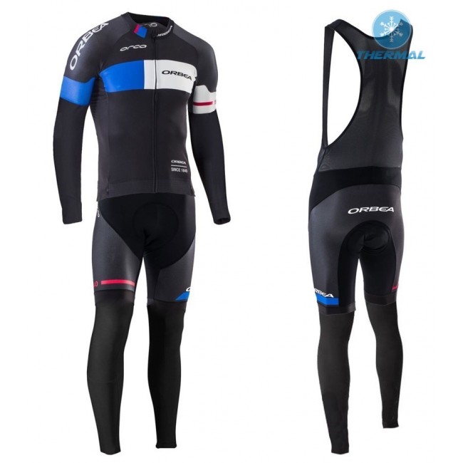 2016 Orbea Team Pro Schwarz-Blau thermisch Fahrradbekleidung Satz Radtrikot Langarm+Lang Trägerhose LBKA615 2016 Orbea Team Pro Schwarz-Blau thermisch Fahrradbekleidung Satz Radtrikot Langarm+Lang Trägerhose LBKA615