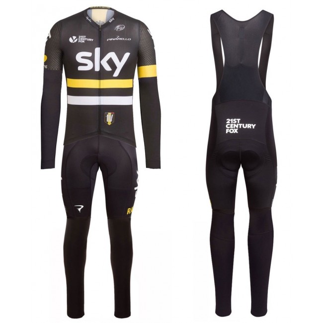 2016 Team Sky IV Schwarz-Gelb Fahrradbekleidung Satz Radtrikot Langarm+Lang Trägerhose OGHI709 2016 Team Sky IV Schwarz-Gelb Fahrradbekleidung Satz Radtrikot Langarm+Lang Trägerhose OGHI709