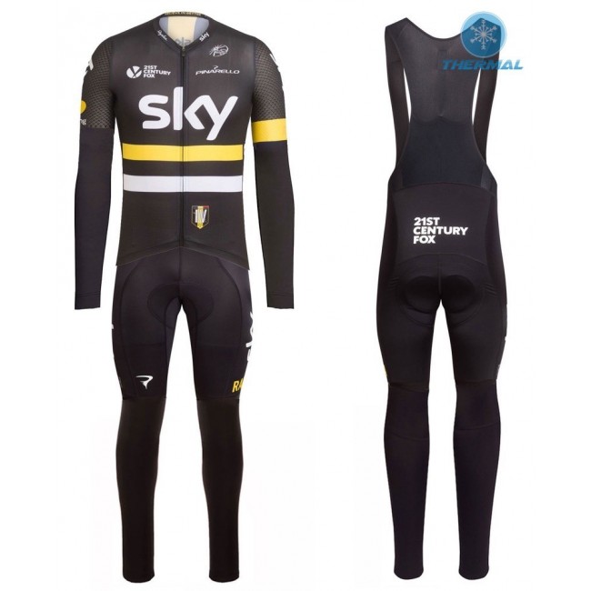 2016 Team Sky IV Schwarz-Gelb thermisch Fahrradbekleidung Satz Radtrikot Langarm+Lang Trägerhose OZYT357 2016 Team Sky IV Schwarz-Gelb thermisch Fahrradbekleidung Satz Radtrikot Langarm+Lang Trägerhose OZYT357