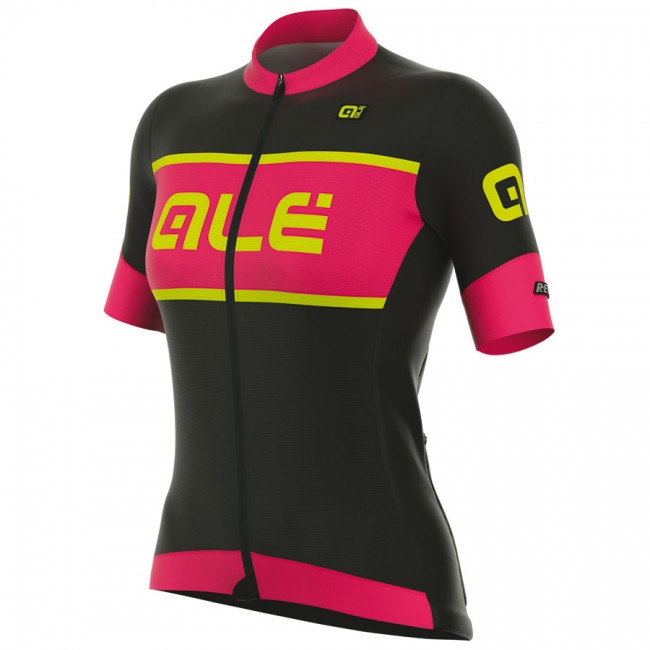 2017 Damen Ale R-EV1 Master Radtrikot Kurzarm Schwarz Pink 418CKGN 2017 Damen Ale R-EV1 Master Radtrikot Kurzarm Schwarz Pink 418CKGN
