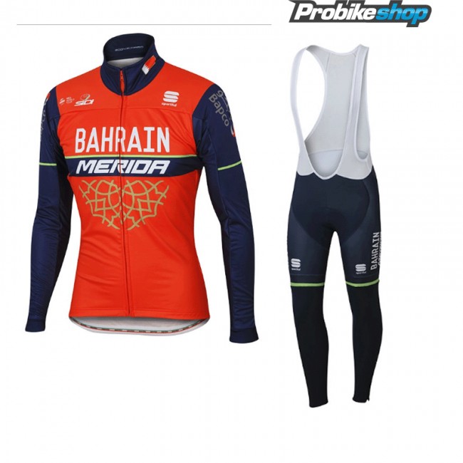 BAHRAIN-MERIDA Fahrradbekleidung Satz Radtrikot Langarm+Lang Trägerhose 2017 351XPNL BAHRAIN-MERIDA Fahrradbekleidung Satz Radtrikot Langarm+Lang Trägerhose 2017 351XPNL