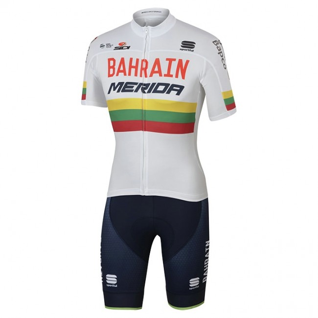 BAHRAIN-MERIDA lituanien champion Fahrradbekleidung Satz Radtrikot Kurzarm+Kurz Radhose 2017 805MOAF BAHRAIN-MERIDA lituanien champion Fahrradbekleidung Satz Radtrikot Kurzarm+Kurz Radhose 2017 805MOAF