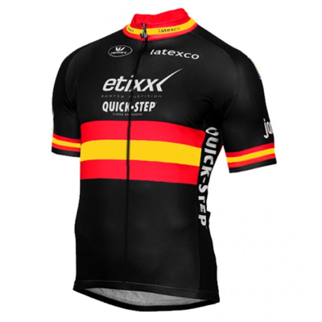 ETIXX-QUICK STEP 2017 Schwarz Rot Gelb Radtrikot Kurzarm 254DONU ETIXX-QUICK STEP 2017 Schwarz Rot Gelb Radtrikot Kurzarm 254DONU