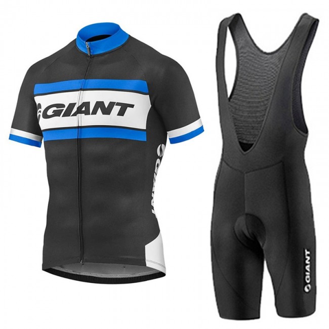 2017 Giant Blau Schwarz Fahrradbekleidung Satz Radtrikot Kurzarm+Kurz Trägerhose 457XRIL 2017 Giant Blau Schwarz Fahrradbekleidung Satz Radtrikot Kurzarm+Kurz Trägerhose 457XRIL