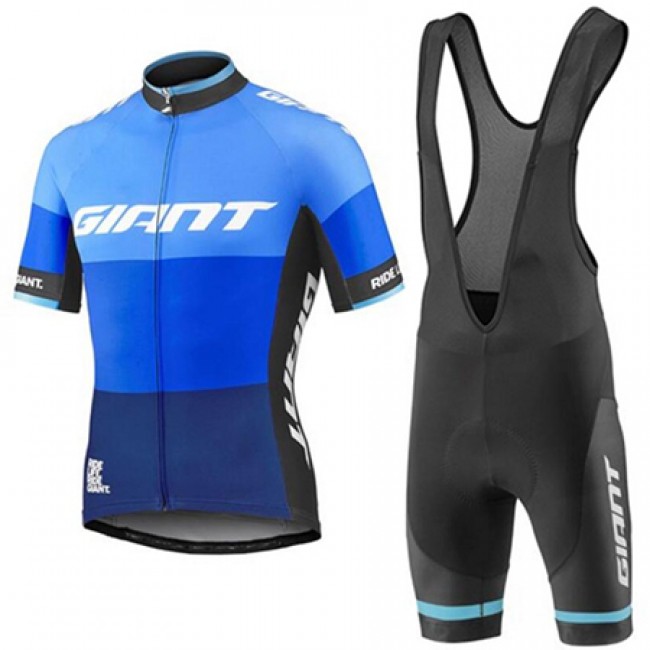 2017 Giant Fahrradbekleidung Satz Radtrikot Kurzarm+Kurz Trägerhose Blau 814ZDGX 2017 Giant Fahrradbekleidung Satz Radtrikot Kurzarm+Kurz Trägerhose Blau 814ZDGX