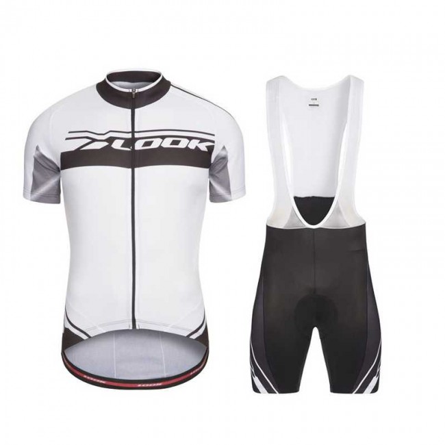 Look 2017 Weiß Fahrradbekleidung Satz Radtrikot Kurzarm+Kurz Trägerhose 606YSLB Look 2017 Weiß Fahrradbekleidung Satz Radtrikot Kurzarm+Kurz Trägerhose 606YSLB
