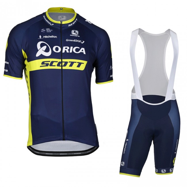 2017 Orica Scott Fahrradbekleidung Satz Radtrikot Kurzarm+Kurz Trägerhose 474AUFQ 2017 Orica Scott Fahrradbekleidung Satz Radtrikot Kurzarm+Kurz Trägerhose 474AUFQ
