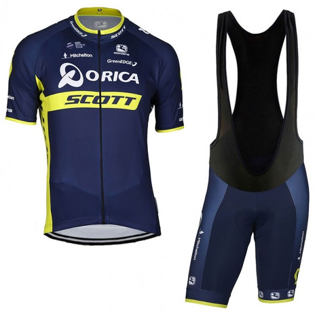 2017 Orica Scott Fahrradbekleidung Satz Radtrikot Kurzarm+Kurz Trägerhose Schwarz 643IPIP 2017 Orica Scott Fahrradbekleidung Satz Radtrikot Kurzarm+Kurz Trägerhose Schwarz 643IPIP