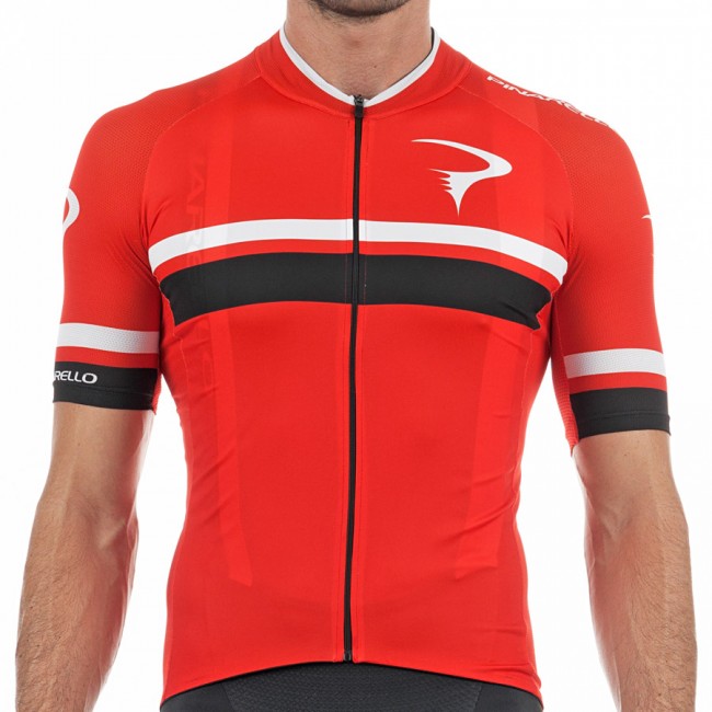 2017 Pinarello Corsa Radtrikot Kurzarm-Rot Schwarz 661DRZS 2017 Pinarello Corsa Radtrikot Kurzarm-Rot Schwarz 661DRZS