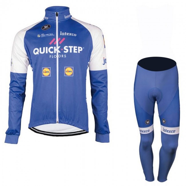 Quick Step Floors 2017 Pro Fahrradbekleidung Satz Radtrikot Langarm+Lang Radhose 668TUBX Quick Step Floors 2017 Pro Fahrradbekleidung Satz Radtrikot Langarm+Lang Radhose 668TUBX