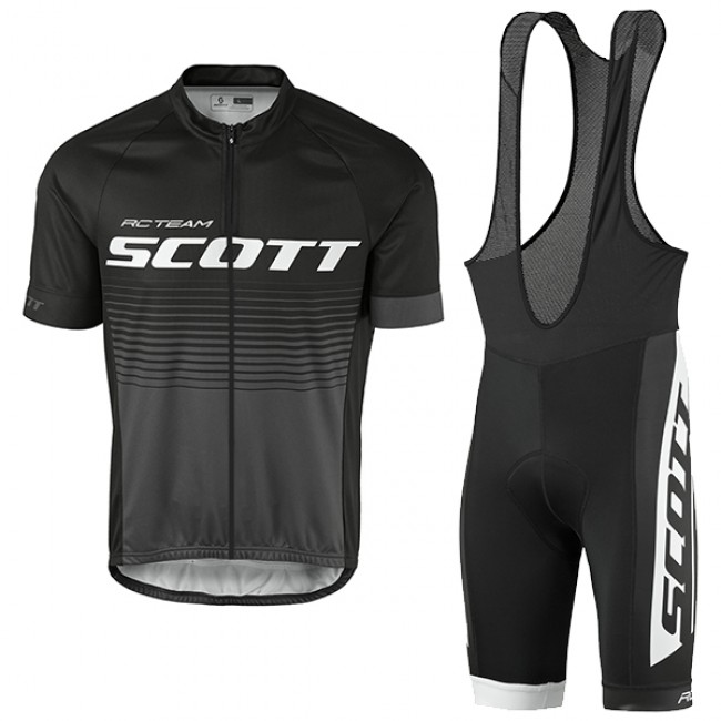 2017 Scott Rc Schwarz Grau Fahrradbekleidung Satz Radtrikot Kurzarm+Kurz Trägerhose 208UNSH 2017 Scott Rc Schwarz Grau Fahrradbekleidung Satz Radtrikot Kurzarm+Kurz Trägerhose 208UNSH