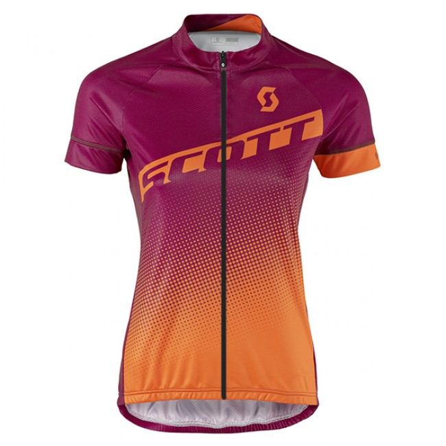 2017 Scott Damen orange violett Radtrikot Kurzarm 446WNVO 2017 Scott Damen orange violett Radtrikot Kurzarm 446WNVO