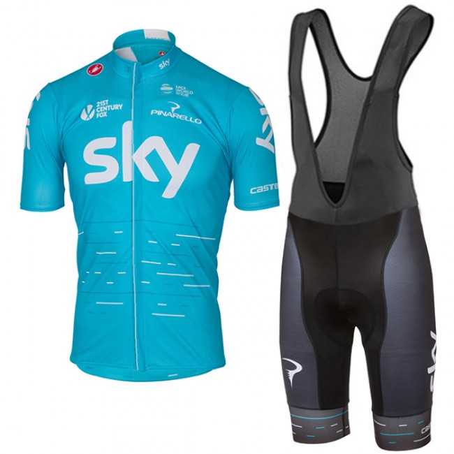 2017 Sky Pro Fahrradbekleidung Satz Radtrikot Kurzarm+Kurz Trägerhose 259JYRJ 2017 Sky Pro Fahrradbekleidung Satz Radtrikot Kurzarm+Kurz Trägerhose 259JYRJ