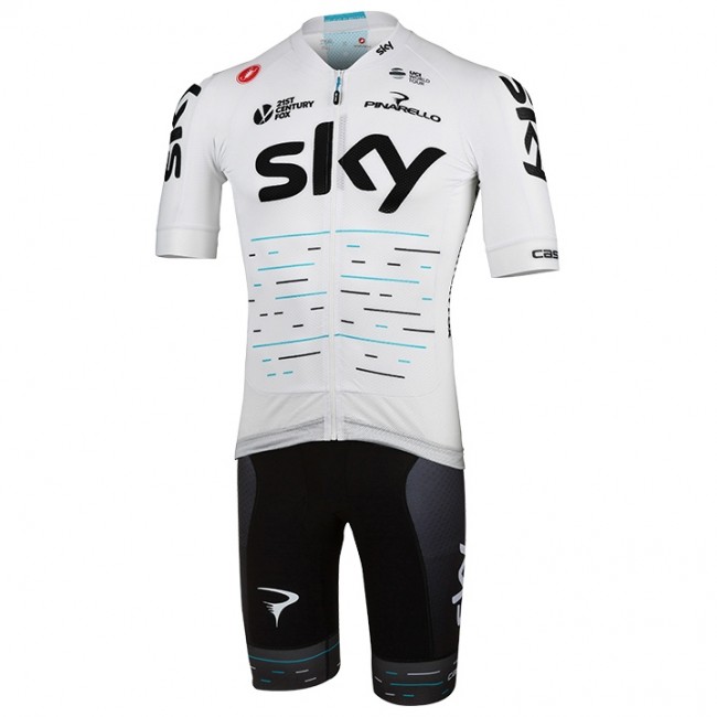 Sky Team Tour De France Set 2017 Fahrradbekleidung Satz Radtrikot Kurzarm+Kurz Radhose 199SHIH Sky Team Tour De France Set 2017 Fahrradbekleidung Satz Radtrikot Kurzarm+Kurz Radhose 199SHIH