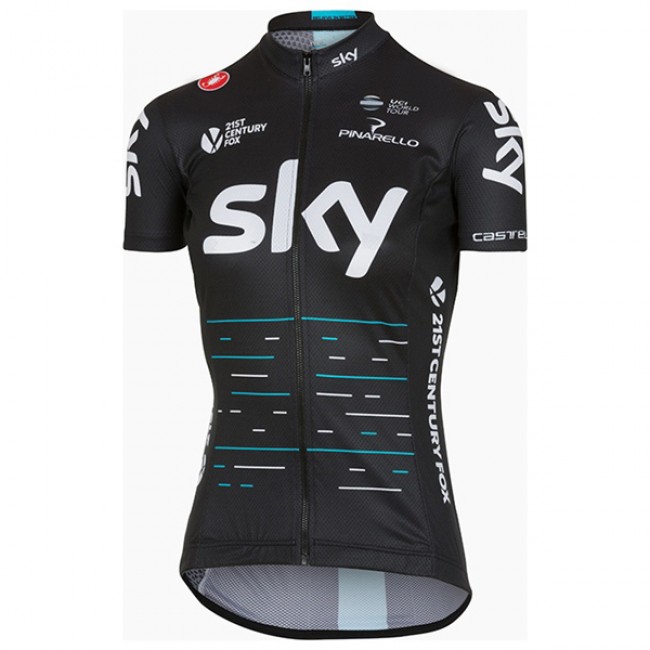 Sky Pro Damen 2017 Schwarz Radtrikot Kurzarm 420JCSB Sky Pro Damen 2017 Schwarz Radtrikot Kurzarm 420JCSB