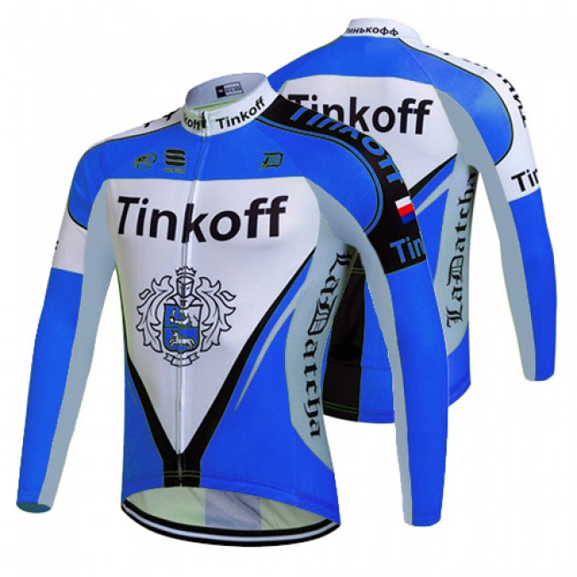 2017 Tinkoff Blau Radtrikot Langarm 374OKIU 2017 Tinkoff Blau Radtrikot Langarm 374OKIU