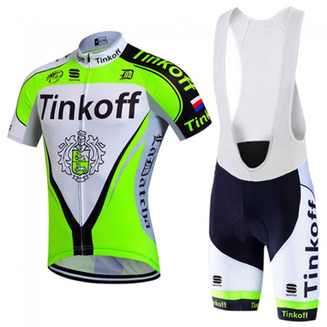 2017 Tinkoff Grün Fahrradbekleidung Satz Radtrikot Kurzarm+Kurz Trägerhose 993DSHE 2017 Tinkoff Grün Fahrradbekleidung Satz Radtrikot Kurzarm+Kurz Trägerhose 993DSHE