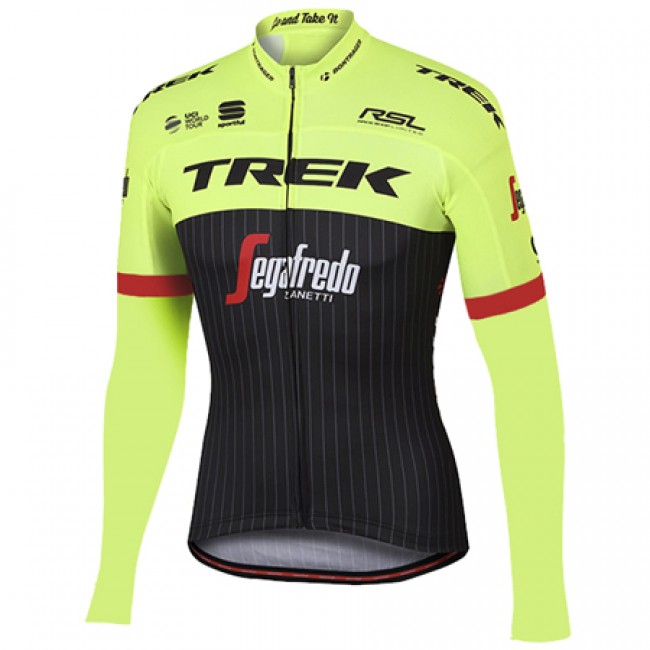 Trek Segafredo Pro 2017 Gelb Radtrikot Langarm 325URCO Trek Segafredo Pro 2017 Gelb Radtrikot Langarm 325URCO