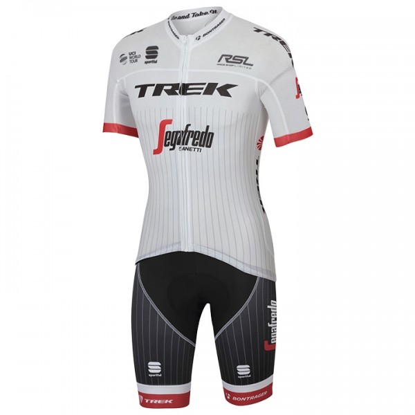 TREK-SEGAFREDO TDF Pro Race 2017 Fahrradbekleidung Satz Radtrikot Kurzarm+Kurz Radhose 532AYID